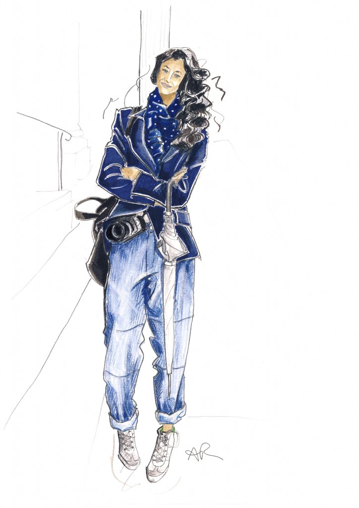 Garance Dore fashion illustration by Angie Rehe