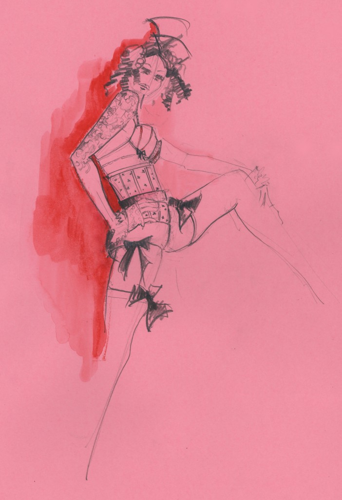 dr sketchys pink patsyfox illustration