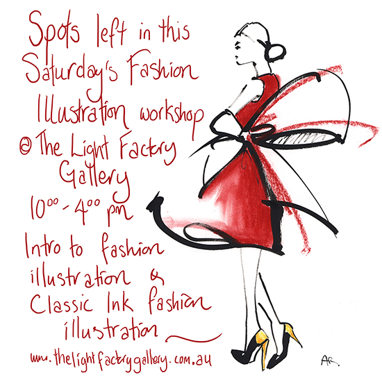 Light Factory Gallery fashion illustration workshop