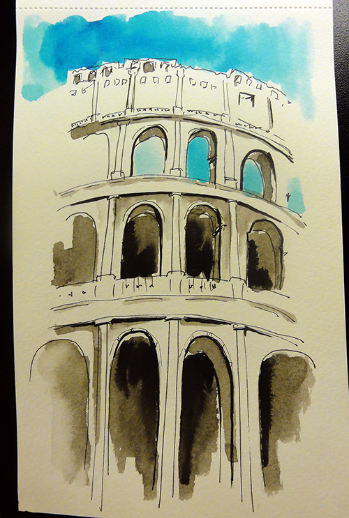 Rome_Collosseum_holiday_sketchbook