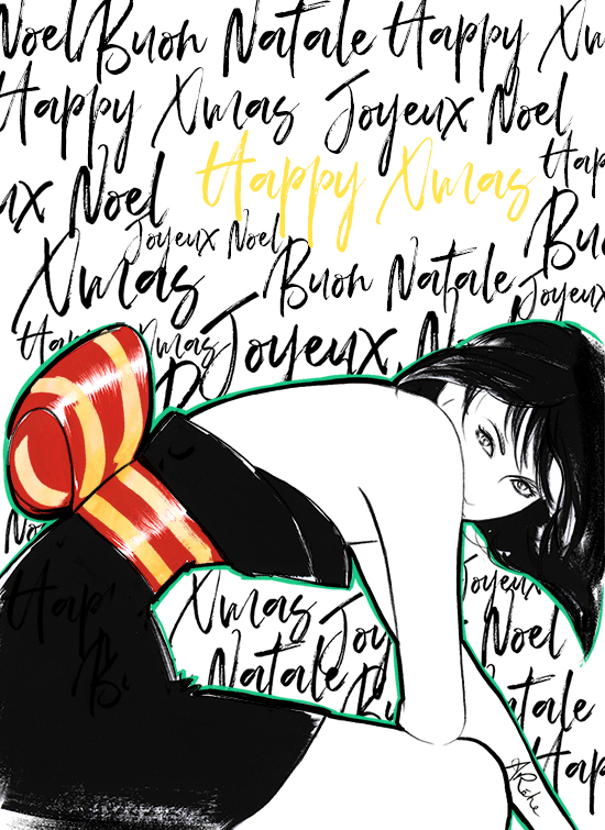 Happy-Xmas-illustrated-greeting-card