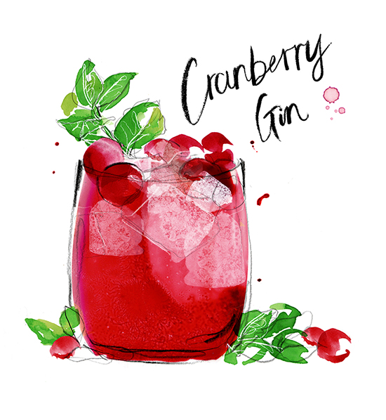 Cranberry-gin-cocktail-illustration