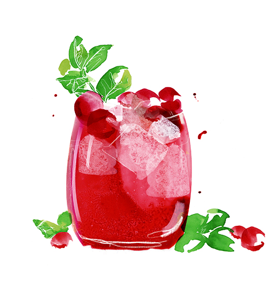 Gin-cocktail-painting